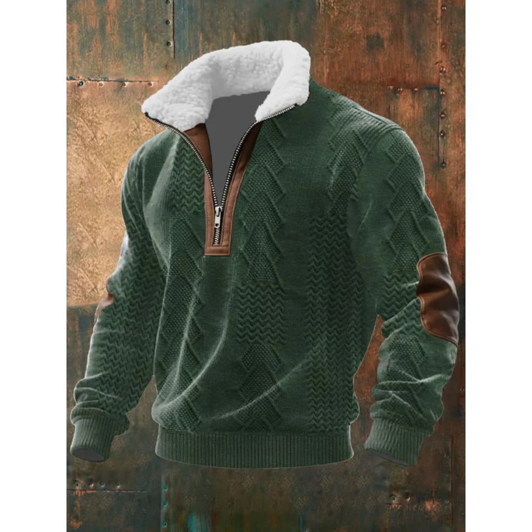 Finn | Gebreide Half-Zip Wintertrui