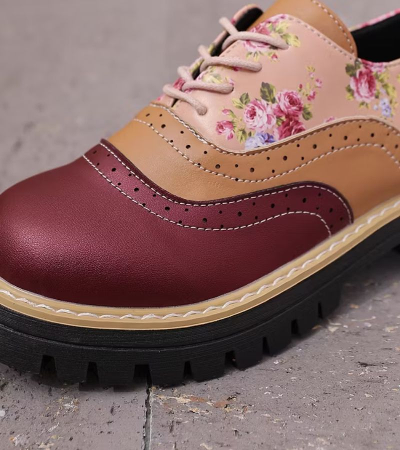 Parijs | Comfortabele Orthopedische Schoenen met Bloemmotief