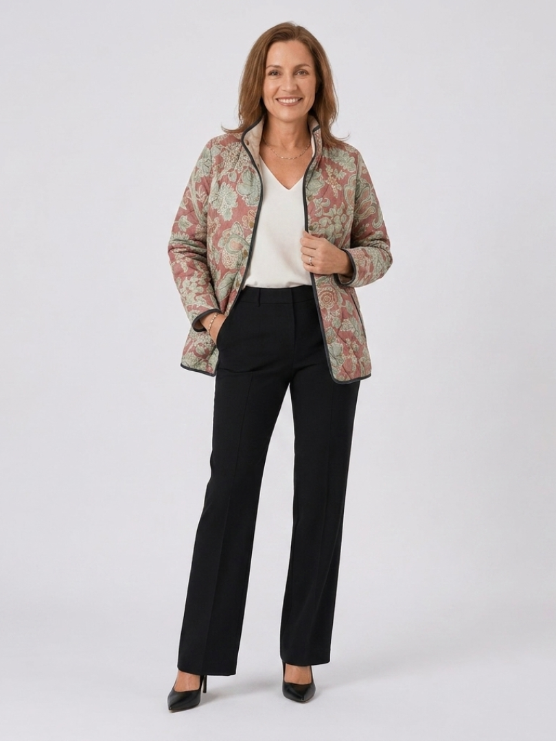 Van Laarhoven | Gewatteerde Damas Terracotta Pauline