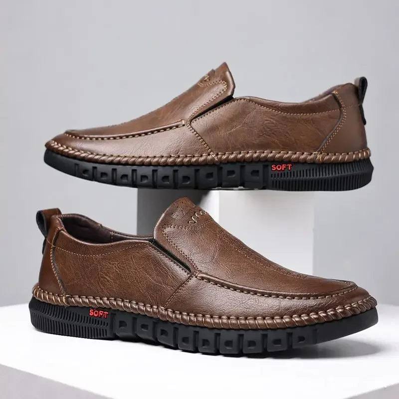 Fabian | Luxe Leren Instappers
