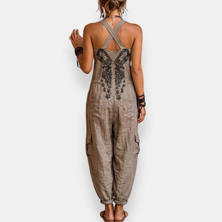 Lieke | Boheemse Geborduurde Jumpsuit