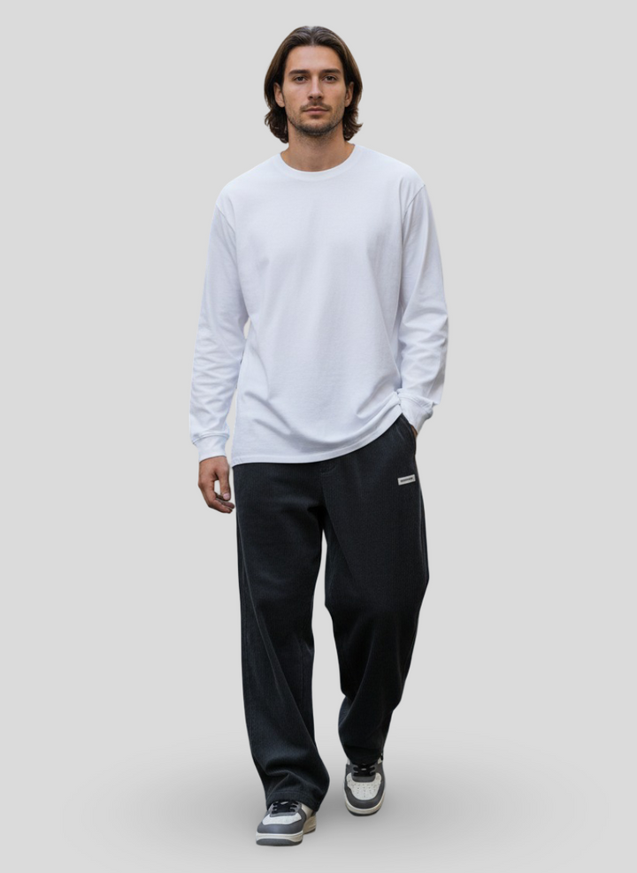 Lucas | Wijde Ribfluweel Broek