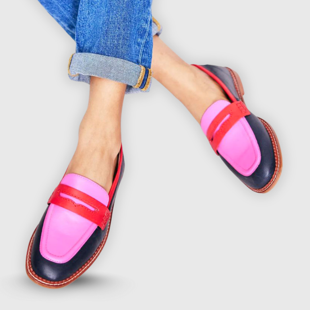 Franki - Contrasterende mocassins