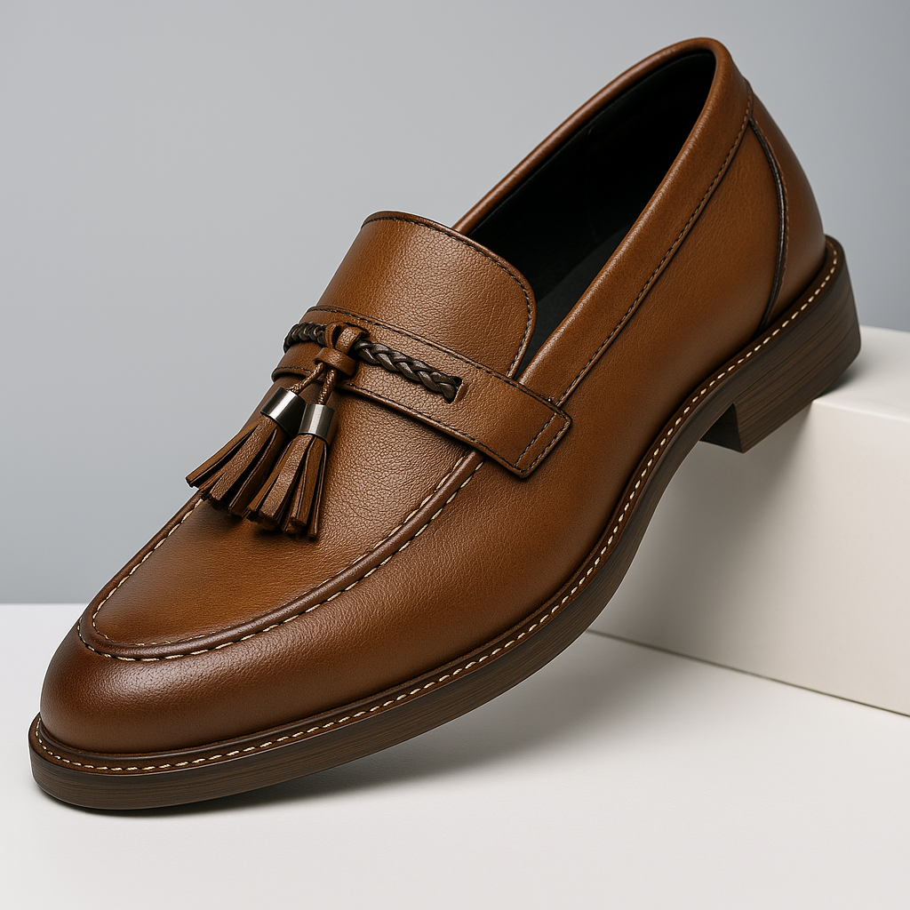 Leren Loafers met kwastjes