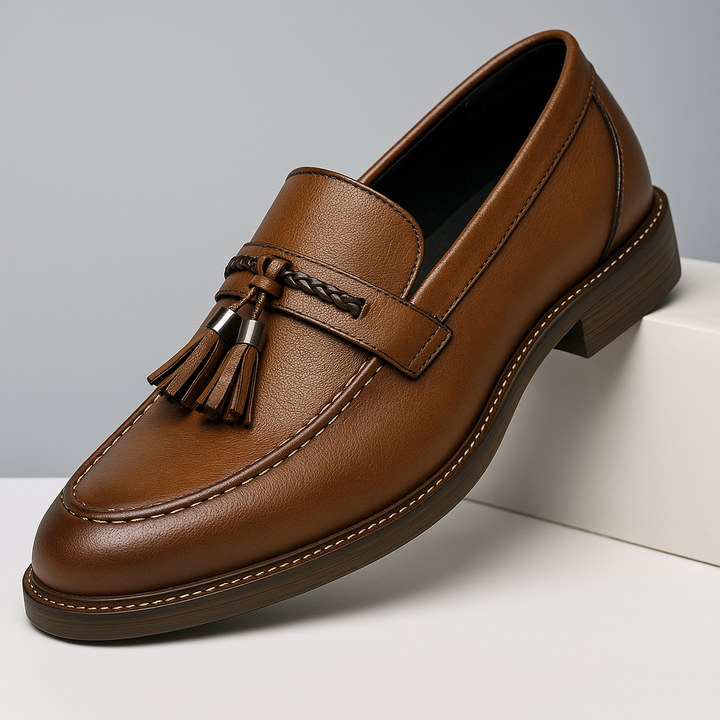 Leren Loafers met kwastjes