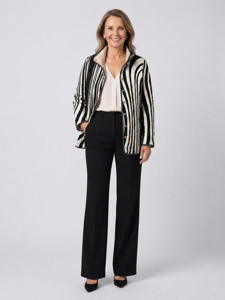 Van Laarhoven | Gevoerde Graphic Zebra Jasje Sylvie