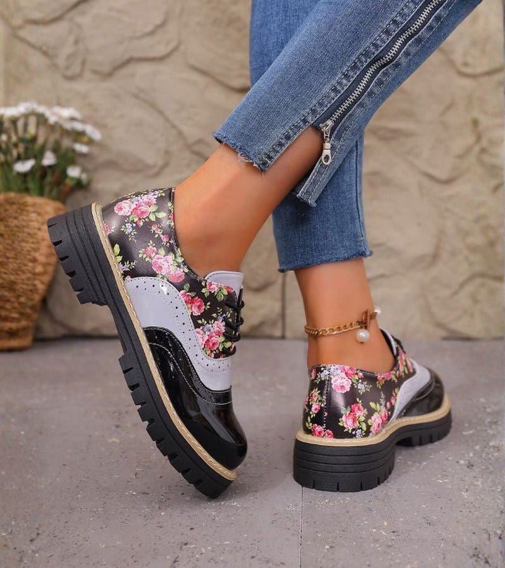 Parijs | Comfortabele Orthopedische Schoenen met Bloemmotief