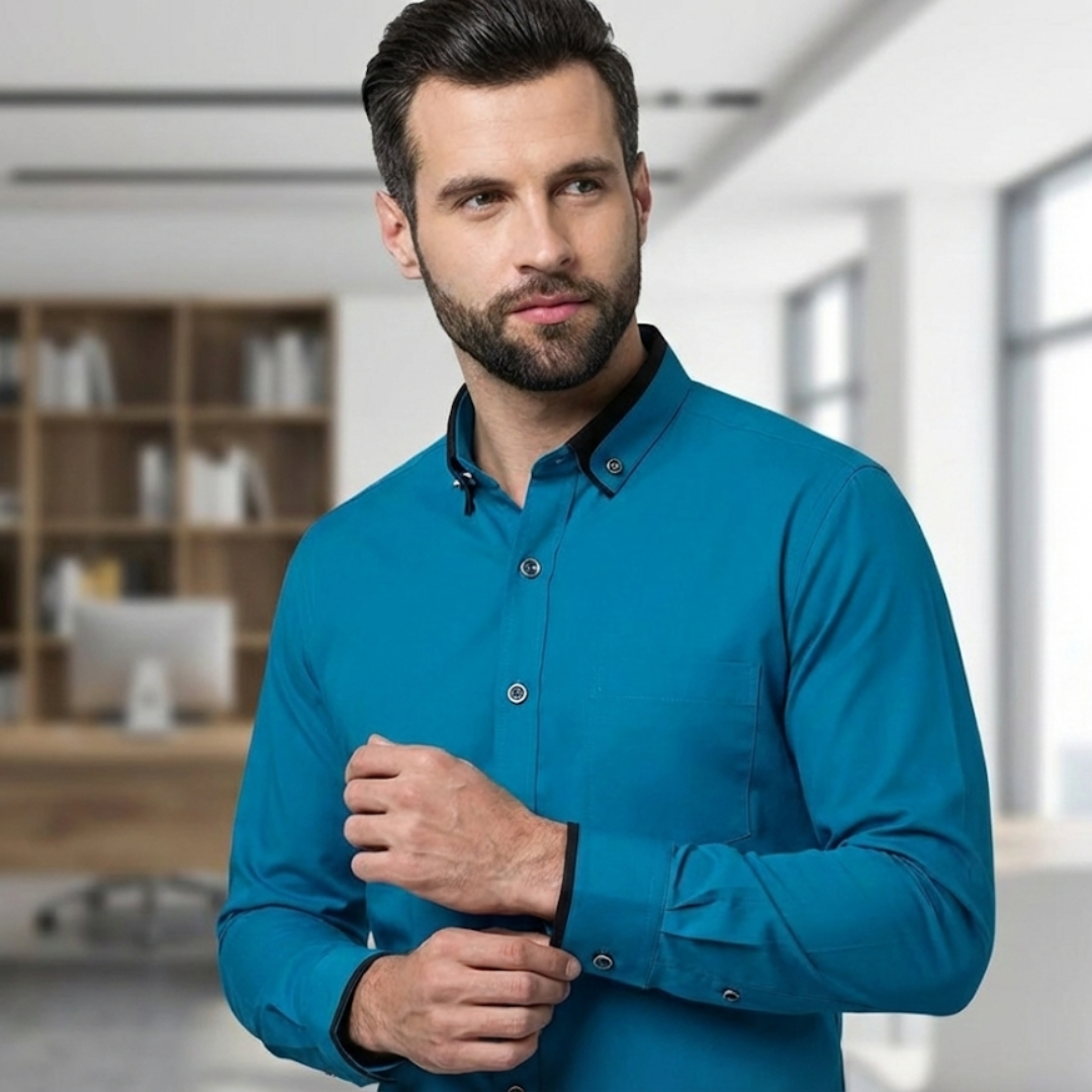 Matteo | Elegante Contrast Overhemd