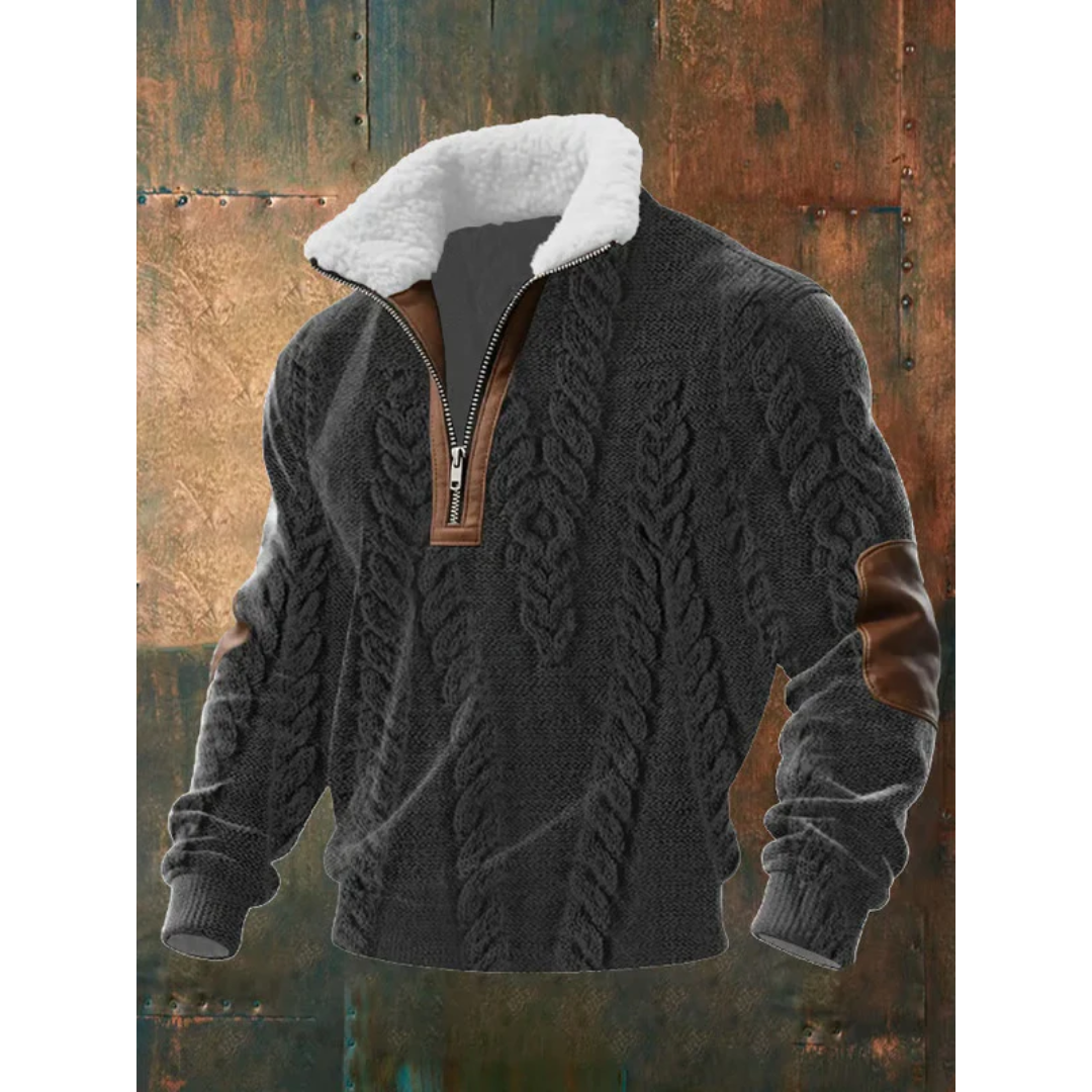 Finn | Gebreide Half-Zip Wintertrui