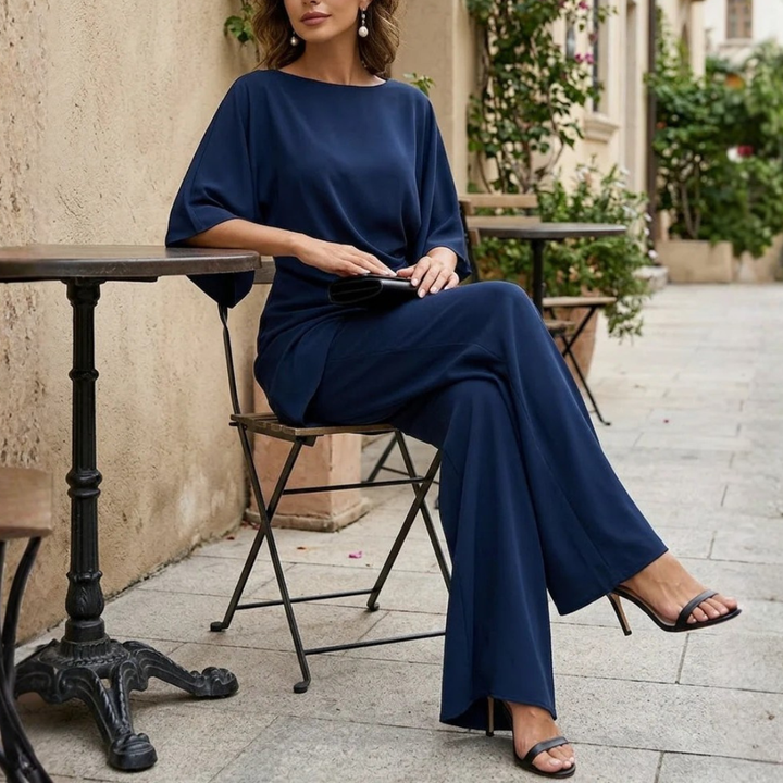 Lucretia™ Gedrapeerd Asymmetrisch Wijde-Broek Set