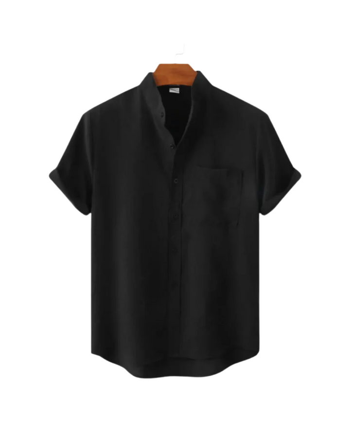 Venetiaans linnen shirt met korte mouwen