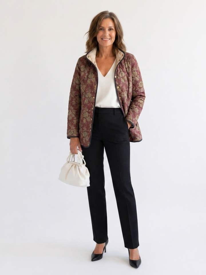Van Laarhoven | Gevoerde Damas Jacket Prune Sophie