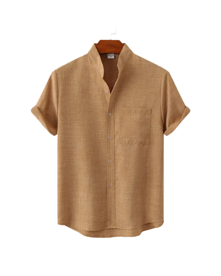Venetiaans linnen shirt met korte mouwen