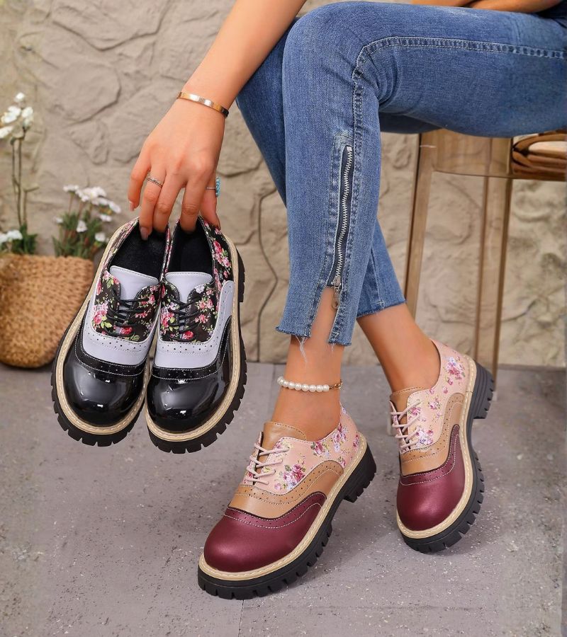 Parijs | Comfortabele Orthopedische Schoenen met Bloemmotief