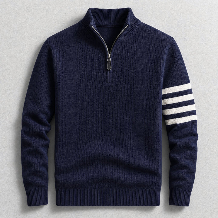 Arne | Katoenen Quarterzip Trui