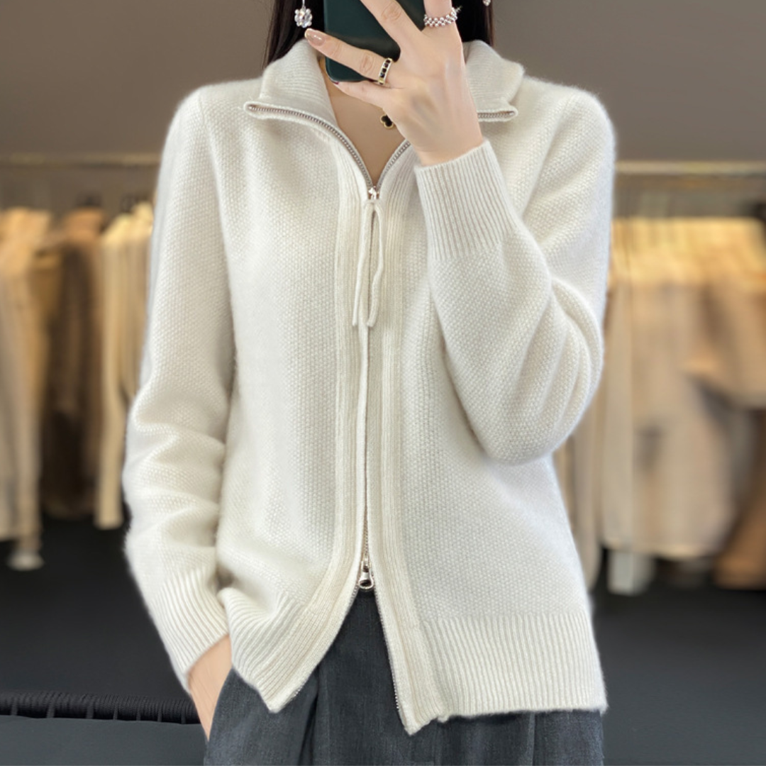 Luna | Zacht Vest met Rits