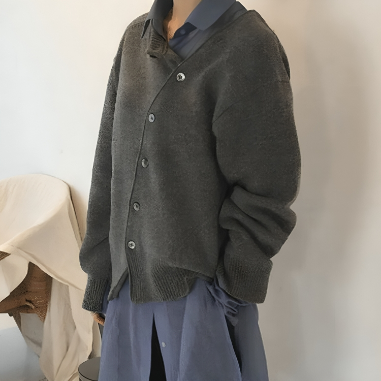 Luna | Elegant Vest met Asymmetrische Knopen