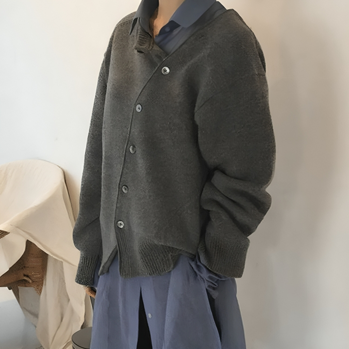 Luna | Elegant Vest met Asymmetrische Knopen