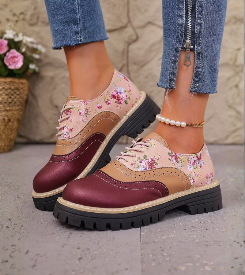 Parijs | Comfortabele Orthopedische Schoenen met Bloemmotief