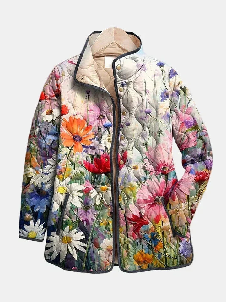 Van Laarhoven | Gewatteerde Jas Bloemen van het Veld Manon