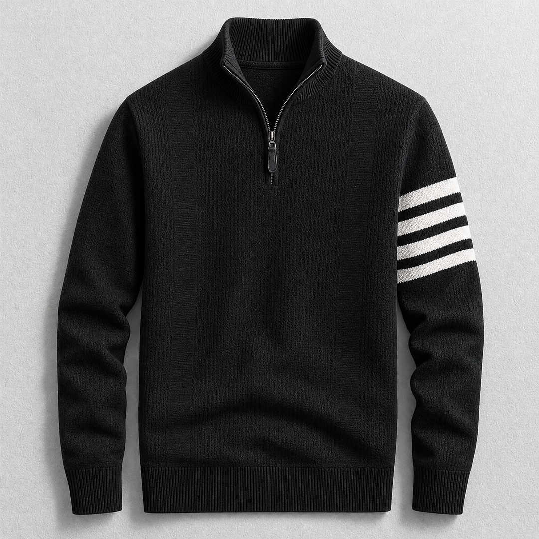 Arne | Katoenen Quarterzip Trui