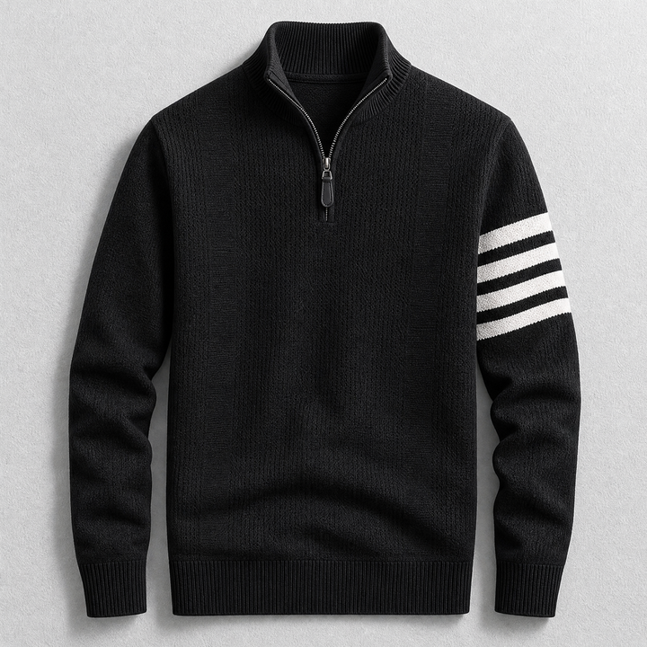 Arne | Katoenen Quarterzip Trui