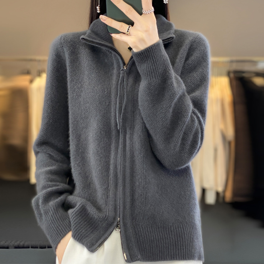 Luna | Zacht Vest met Rits