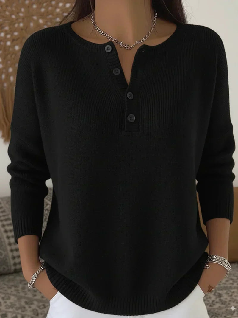 Ernesta | Trui met Knoopsluiting