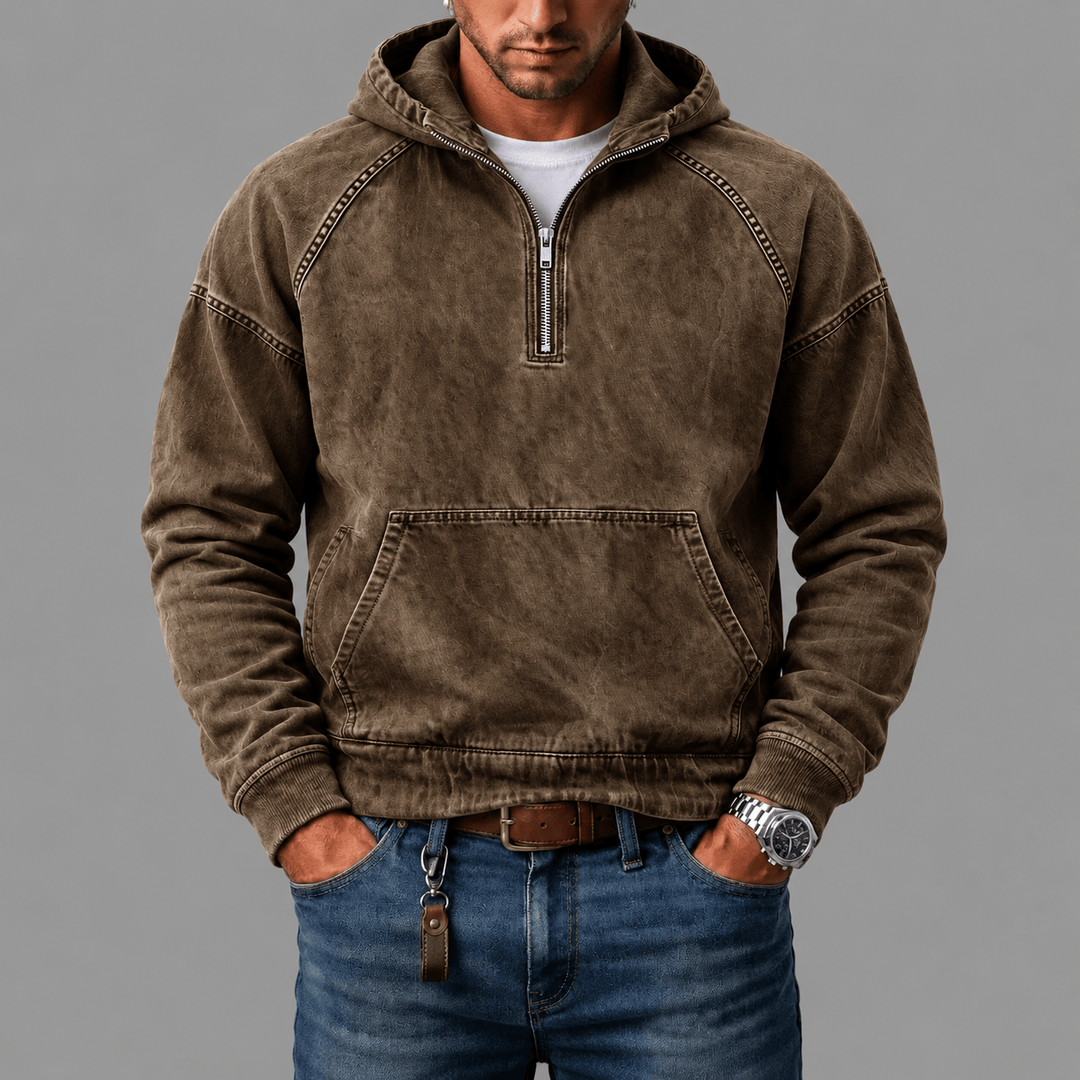 Maarten | Comfortabele Denim Hoodie