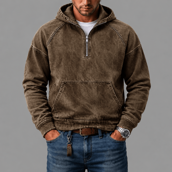 Maarten | Comfortabele Denim Hoodie