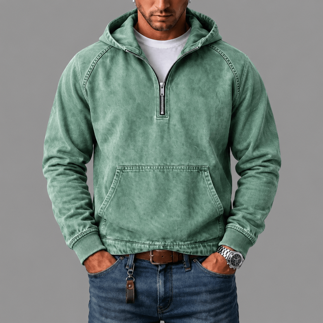 Maarten | Comfortabele Denim Hoodie