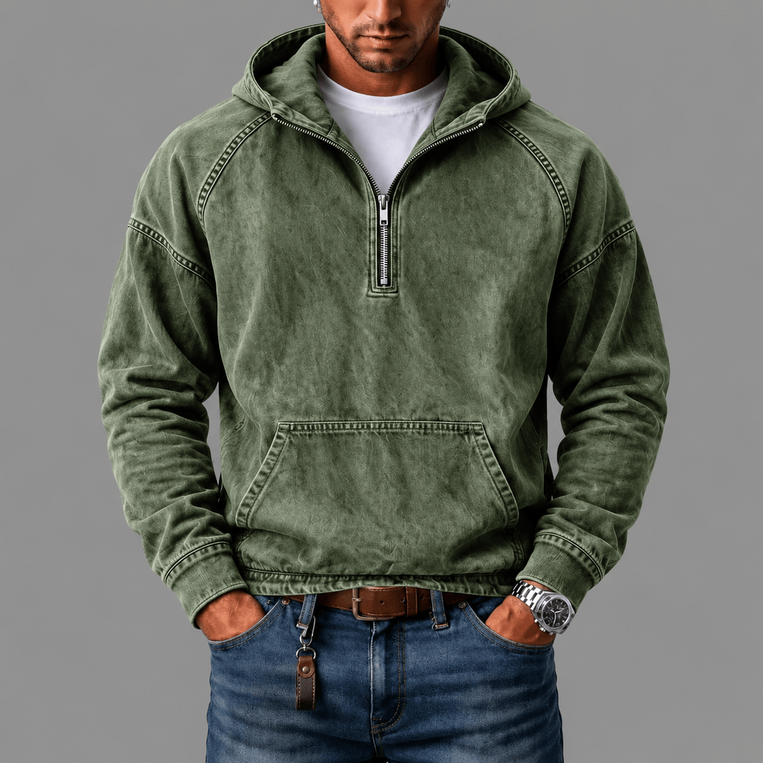 Maarten | Comfortabele Denim Hoodie