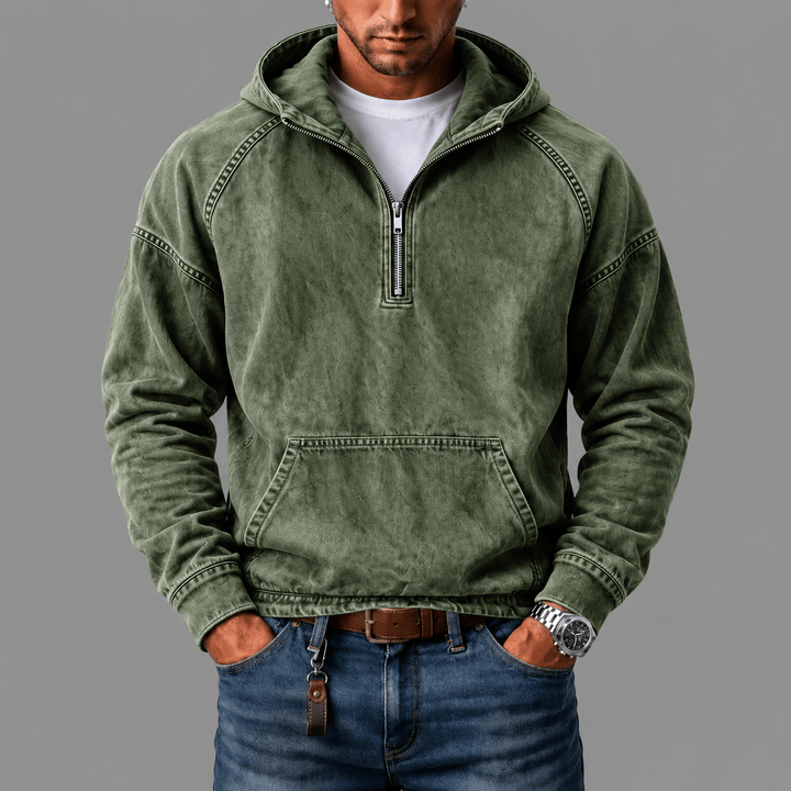 Maarten | Comfortabele Denim Hoodie