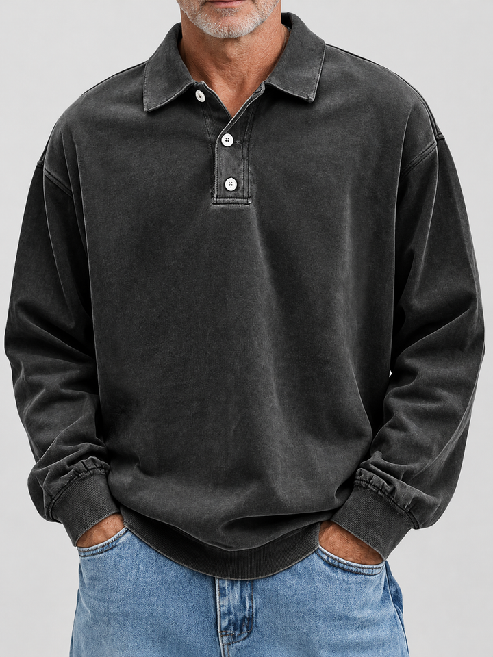 Jannes | Vintage Polo-Sweater