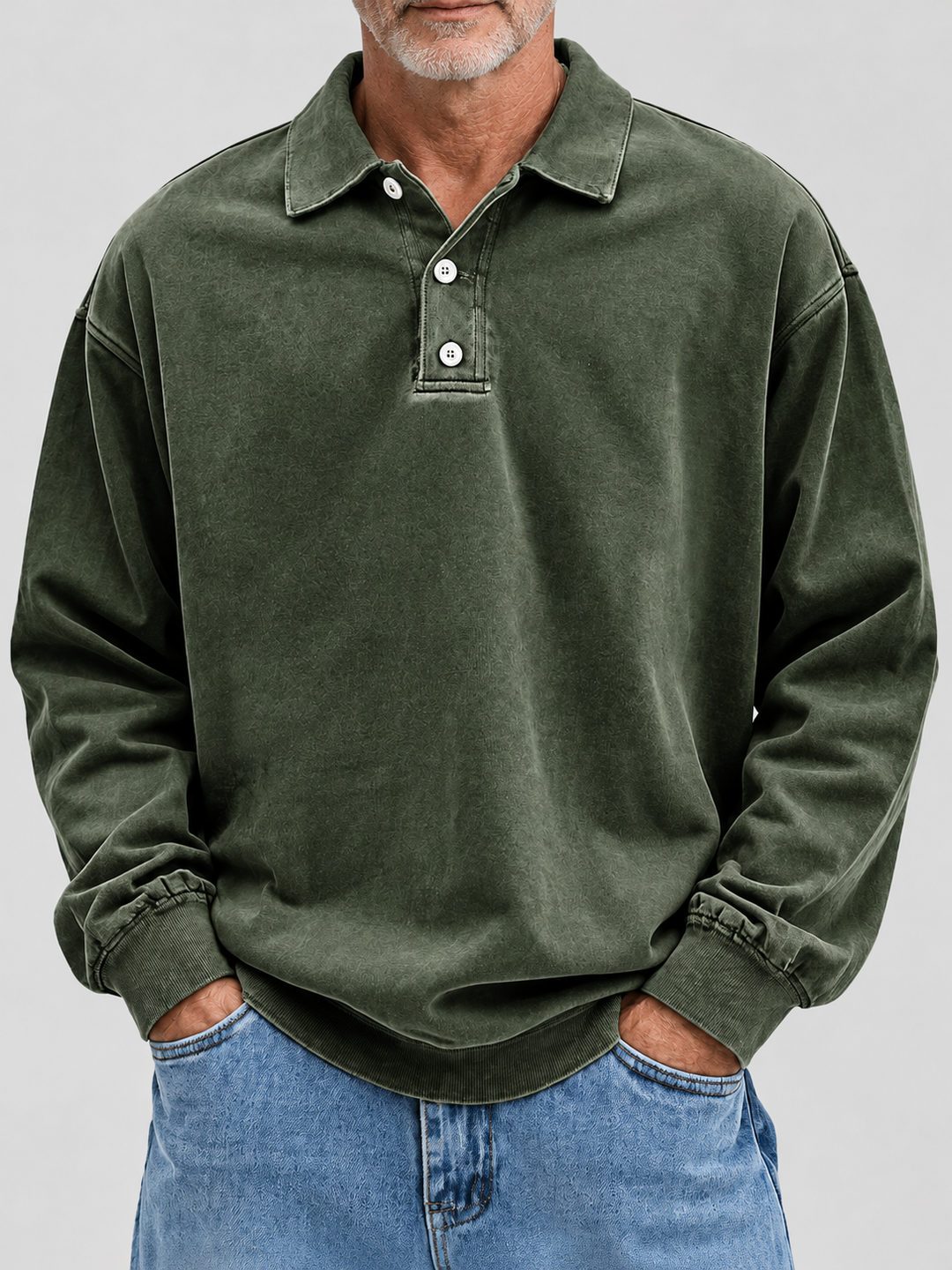 Jannes | Vintage Polo-Sweater
