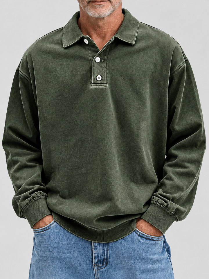 Jannes | Vintage Polo-Sweater