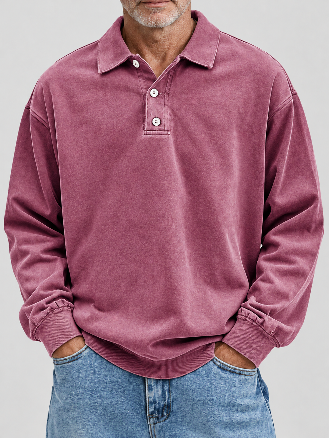 Jannes | Vintage Polo-Sweater