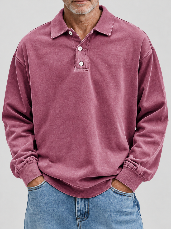 Jannes | Vintage Polo-Sweater