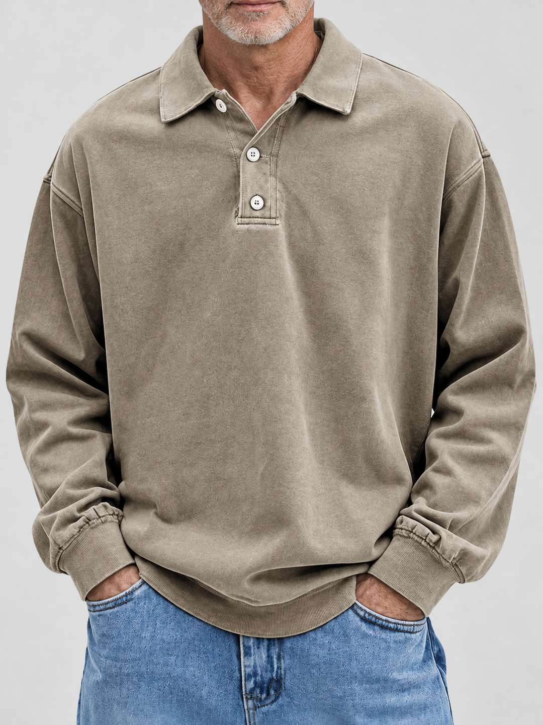 Jannes | Vintage Polo-Sweater