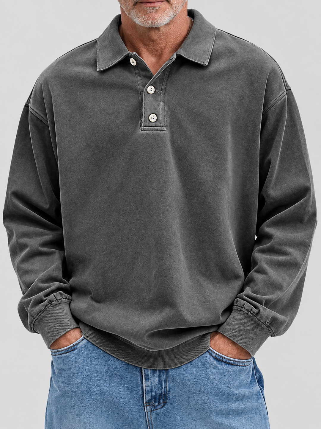 Jannes | Vintage Polo-Sweater