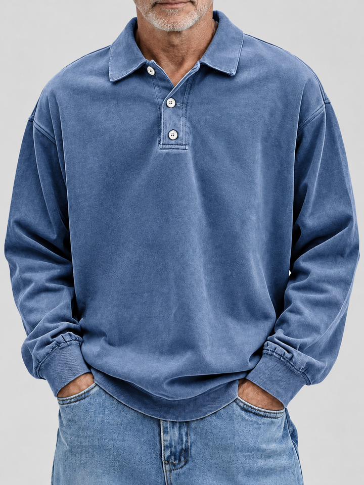 Jannes | Vintage Polo-Sweater