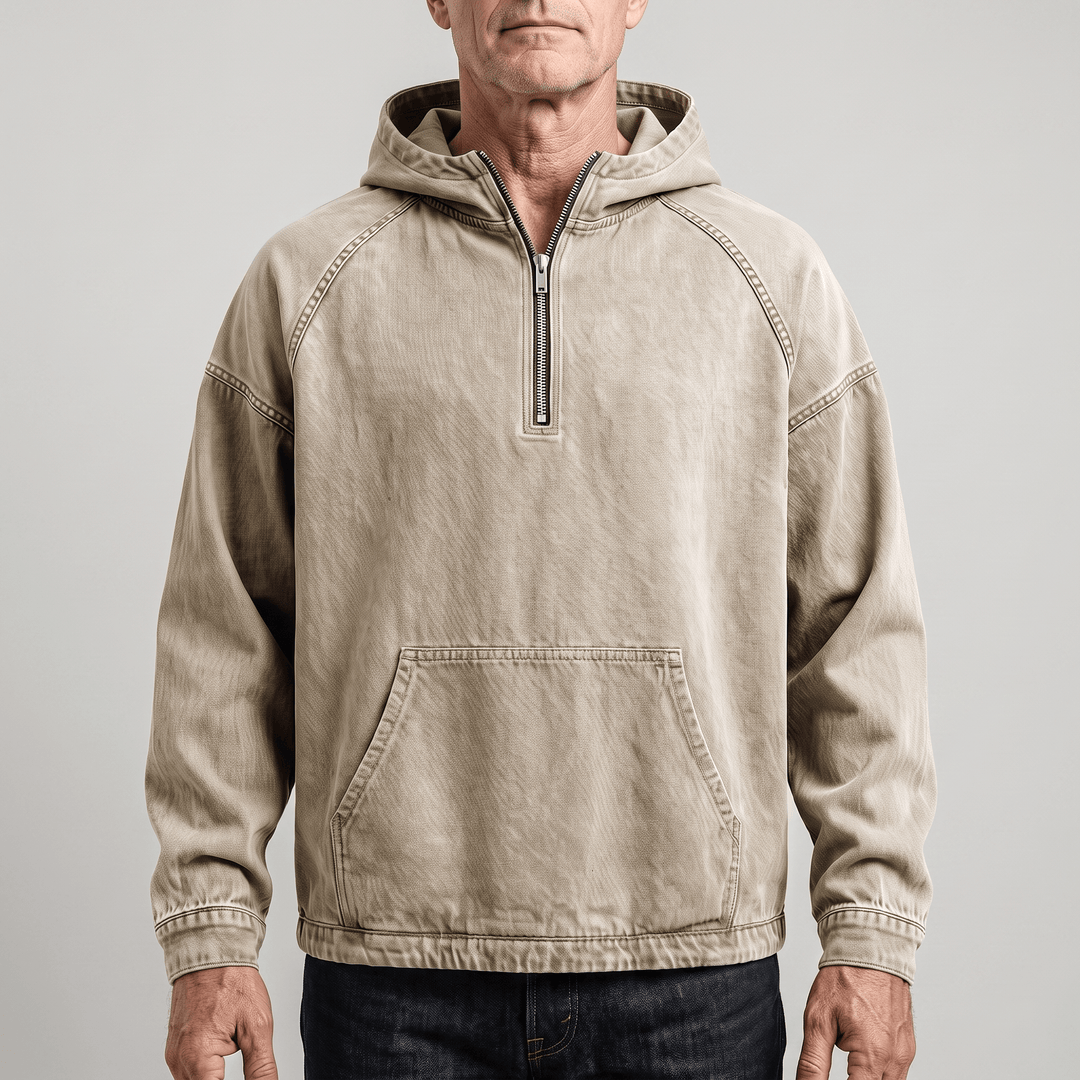 Maarten | Comfortabele Denim Hoodie