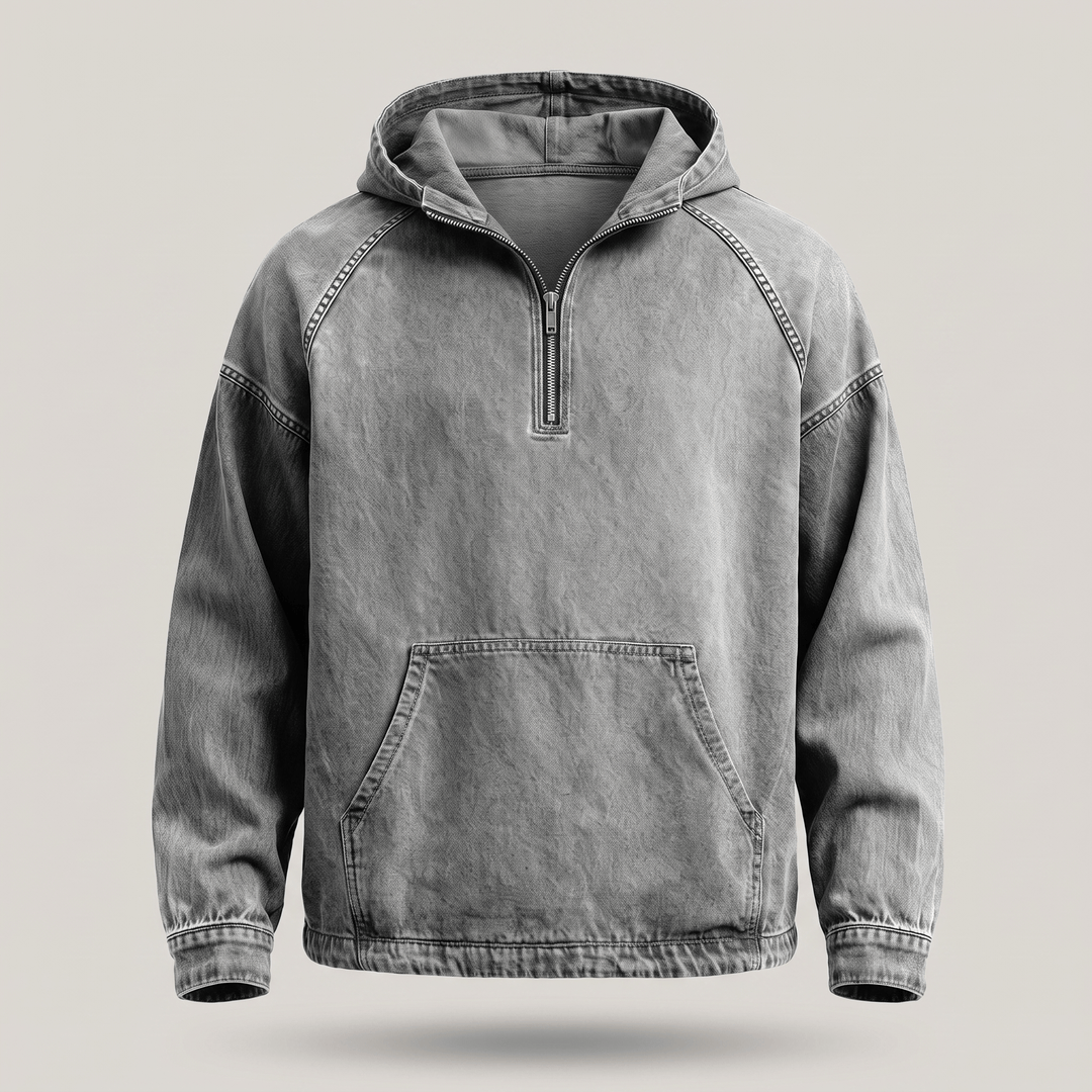 Maarten | Comfortabele Denim Hoodie