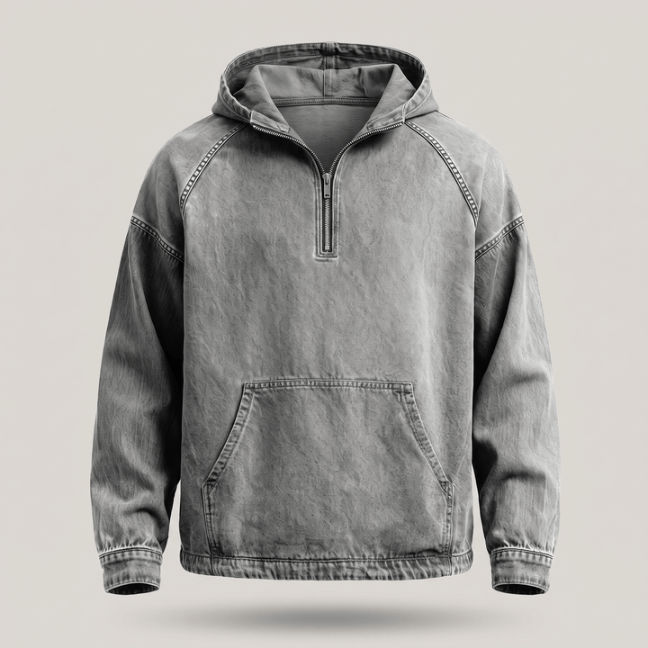 Maarten | Comfortabele Denim Hoodie