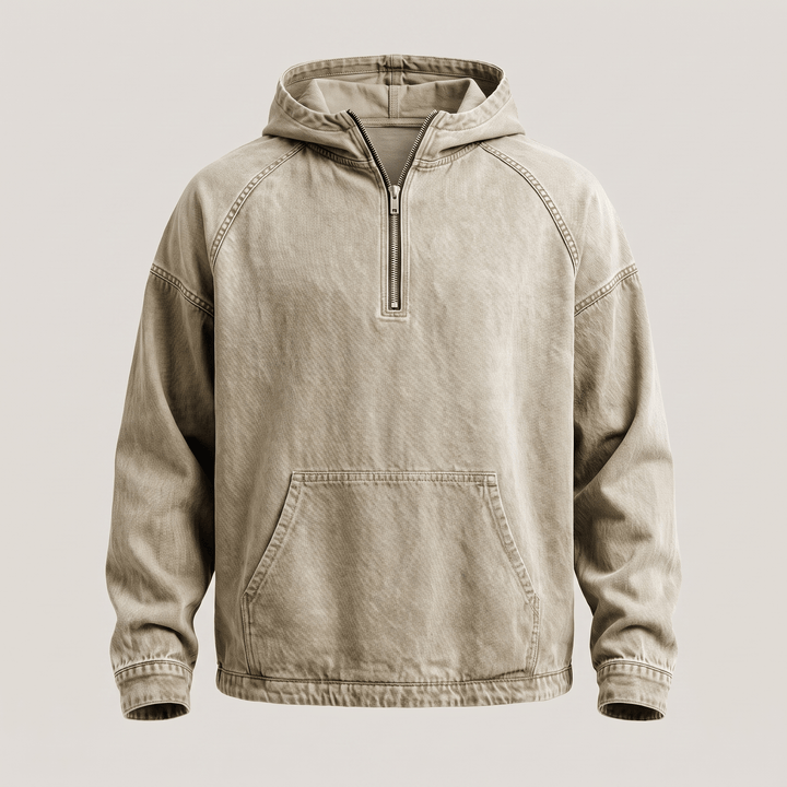 Maarten | Comfortabele Denim Hoodie