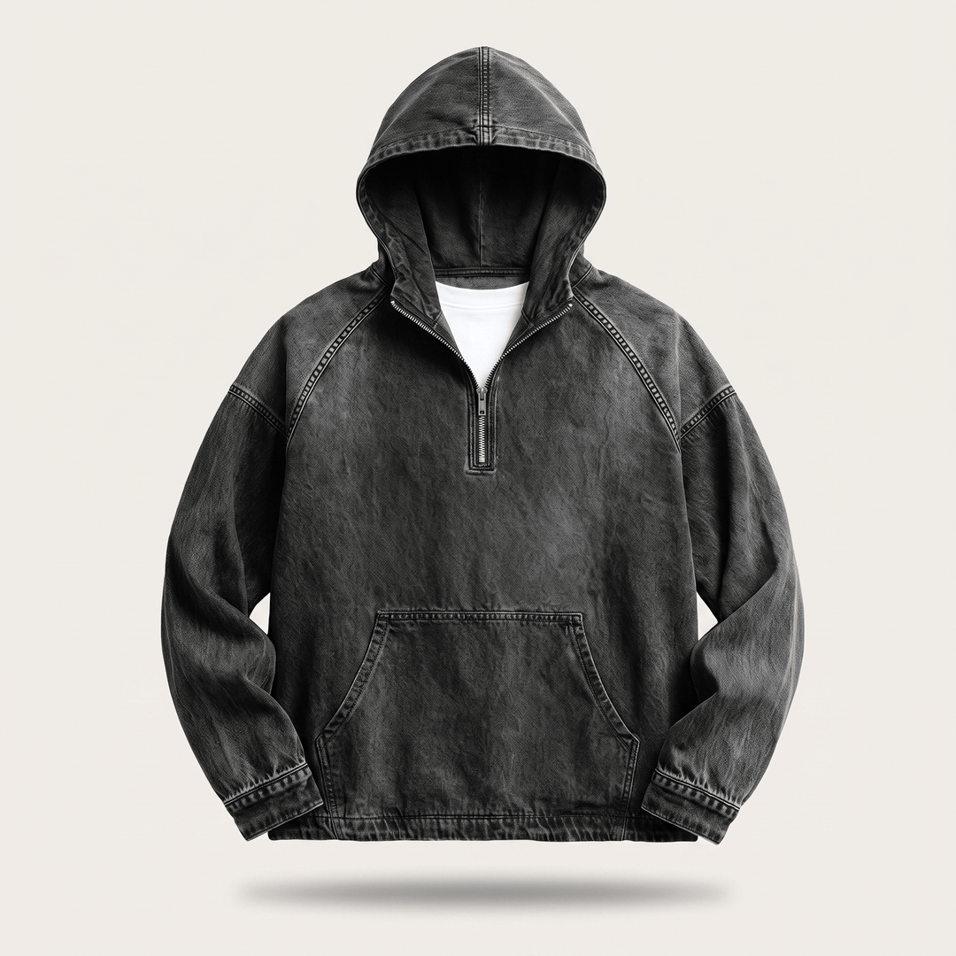 Maarten | Comfortabele Denim Hoodie