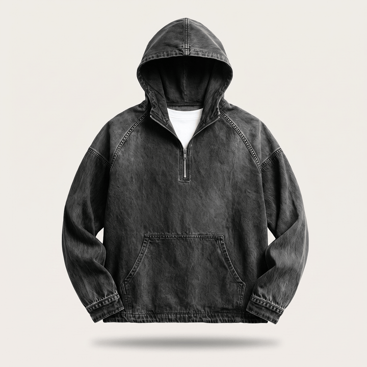 Maarten | Comfortabele Denim Hoodie
