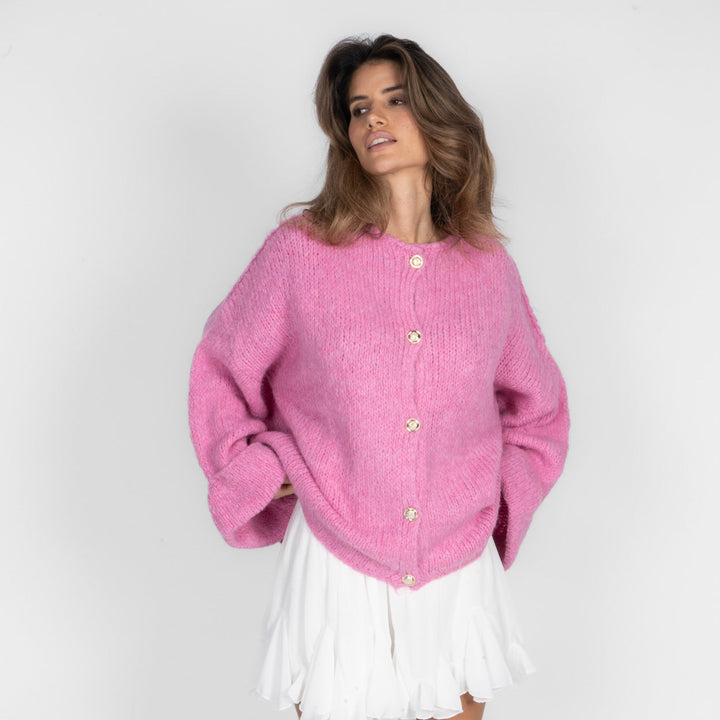Oversized cardigan met zachte mouwen