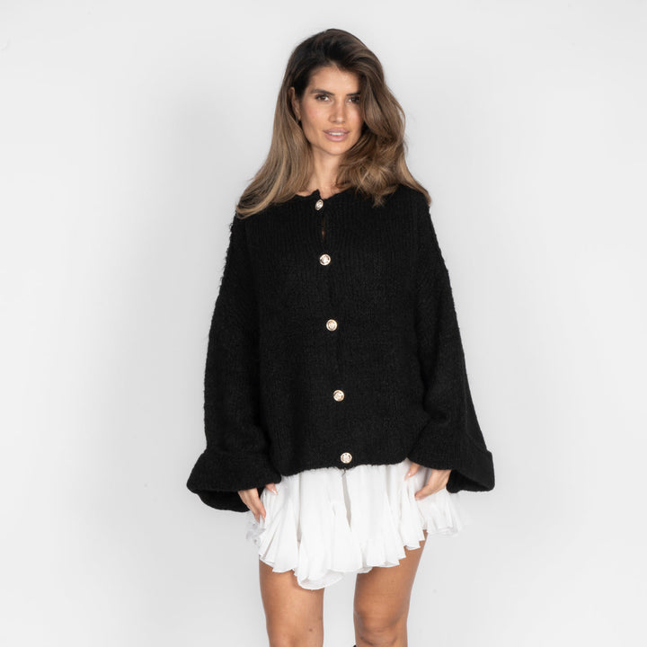 Oversized cardigan met zachte mouwen