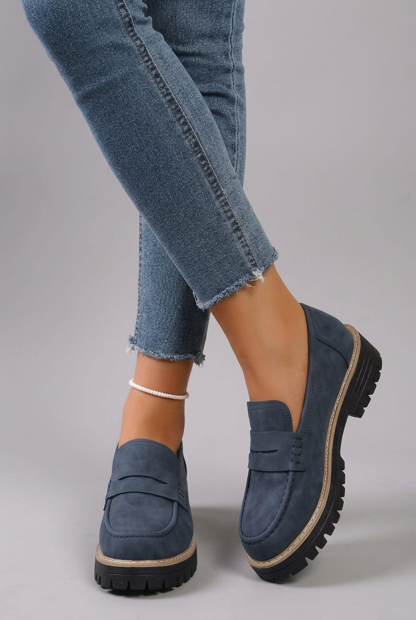Elsa | College Stijl Platform Loafers